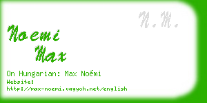 noemi max business card